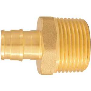 pex barb mnpt expansion adapter brass male apollo