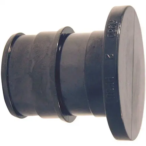 ExpansionPEX Series Pipe Plug, 3/4 in, Barb, Poly Alloy Black - pack of 10