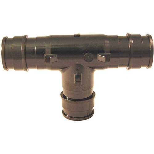 Expansion Series Pipe Tee, 1/2 in, Barb, Poly Alloy, 200 psi Pressure Black - pack of 10