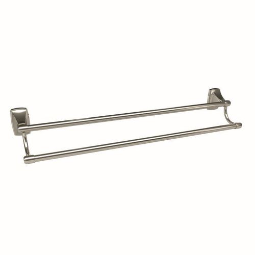 Amerock BH26505PN Clarendon 24 in (610 mm) Double Double Towel Bar in Polished Nickel