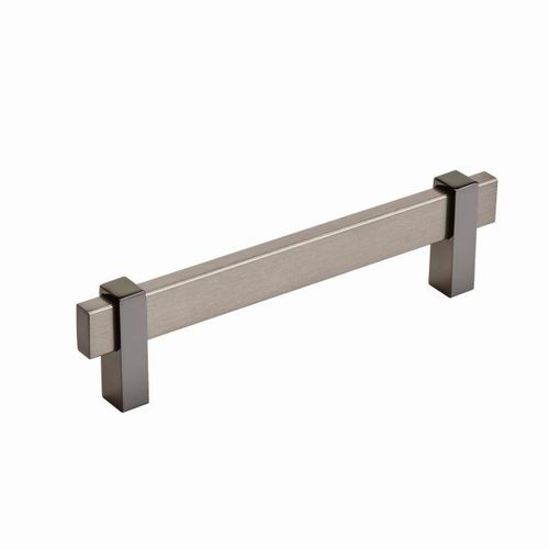 Mulino 5-1/16 in (128 mm) Center-to-Center Black Brushed Nickel/Black Nickel Cabinet Pull