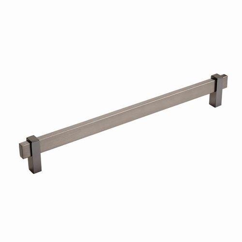 Mulino 10-1/16 in (256 mm) Center-to-Center Black Brushed Nickel/Black Nickel Cabinet Pull