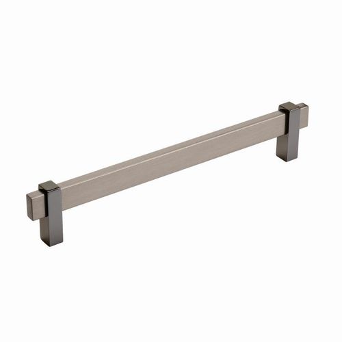 Mulino 7-9/16 in (192 mm) Center-to-Center Black Brushed Nickel/Black Nickel Cabinet Pull