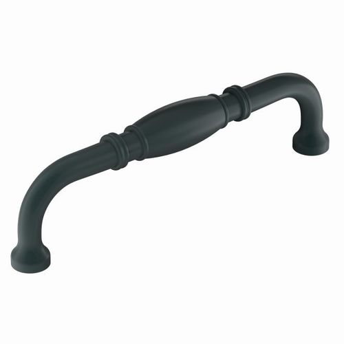 Cabinet Barrel Pull For Kitchen And Bathroom Hardware 5 1/16" Center to Center Matte Black