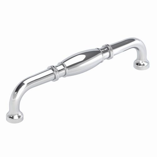 Cabinet Barrel Pull For Kitchen And Bathroom Hardware 6 5/16" Center to Center Polished Chrome