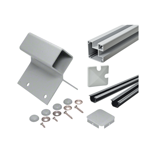 Agate Gray 1100 Series Outiside 90 Degree Fascia Mount Post Kit