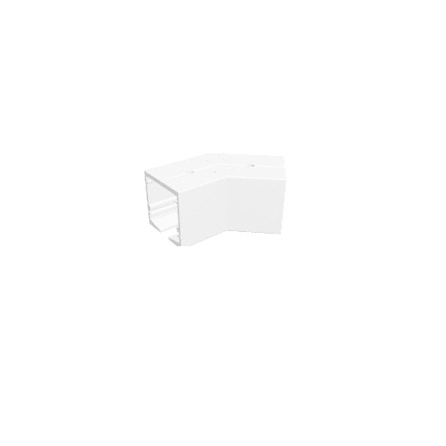 White Powder Painted Standard Self-Guiding 135 Corner