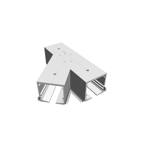 Mill Aluminum Flanged Self-Guiding 135 Right Hand Intersection with Forced Diverter