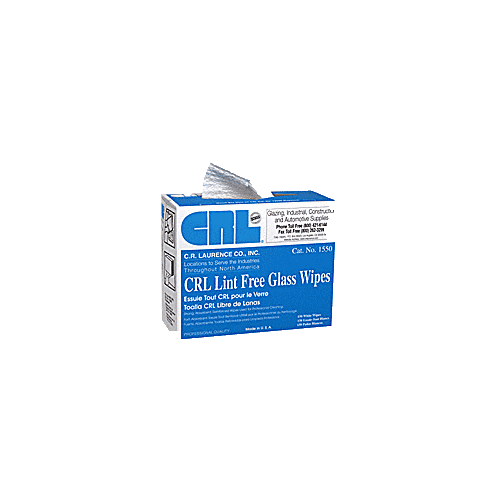 CRL 150 Lint-Free Glass Wipes Bx15