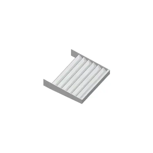 Clear Anodized 6" x 1/4" Flat Bar Blade Extrusion - Custom Length