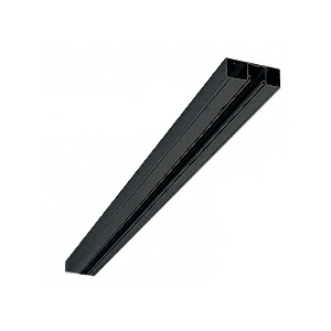 Black Powder Coated 4" Header with Glazing Pocket Only Custom Length
