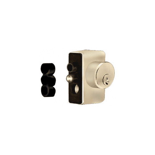 Polished Brass Right Hand Keyed Access Device for Glass Door Panic and Deadbolt Handle