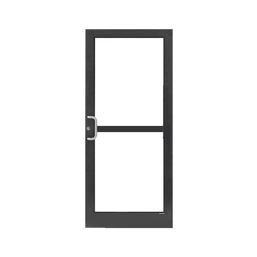 Black Anodized Custom Single 36" x 84" Series 400T Medium Stile Gear Hinge Entrance Door