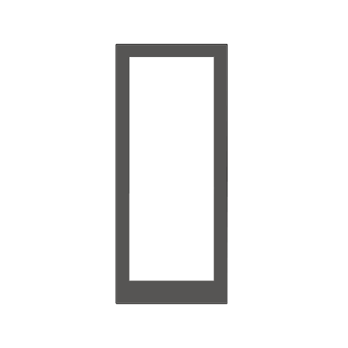 Black Anodized Custom Single Blank Series 400 Medium Stile Offset Hung Entrance Door- No Prep