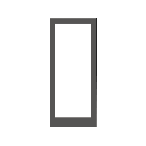 Black Anodized Custom Single Blank Series 400 Medium Stile Offset Hung Entrance Door - No Prep
