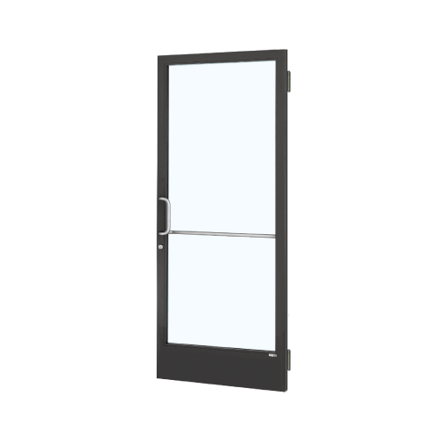 Black Anodized Custom Single 36" x 84" Series 250 Narrow Stile Butt Hinge Entrance Door
