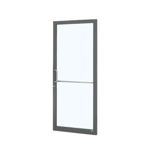 Black Anodized Custom Single Series 250 Narrow Stile Geared Hinge Entrance Door for Overhead Concealed Door Closer