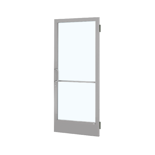 Clear Anodized Custom Single 36" x 84" Series 250 Narrow Stile Butt Hinge Entrance Door for OHCC
