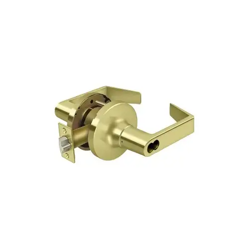 Deltana CL509FRCNC-3 Comm. Classroom IC Core GR1, Clarendon Less CYL in Polished Brass