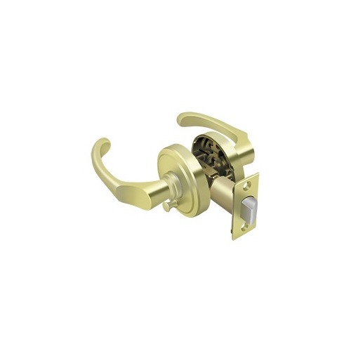 Port Royal Chapelton Series Residential Lever Privacy Polished Brass