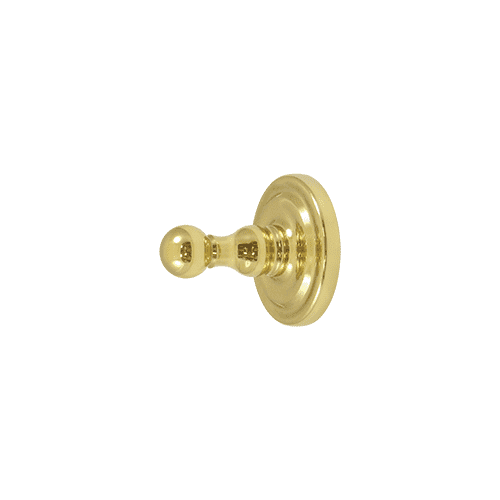 R-Series Robe Hook Single Polished Brass