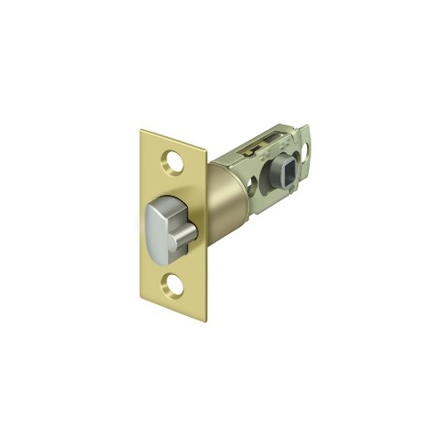 Deltana SLE23875U3 2-1/4" Height X 1" Width Home Series Residential Square Adjustable Entry Latch Entry Polished Brass