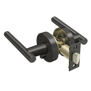 Deltana ZMLR2U10B-RH Elite Mandeville Series Residential Lever Privacy Right Handed Oil Rubbed Bronze