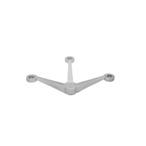 Brushed Stainless Regular Duty 3-Way Spider Fitting Arm Column Mount
