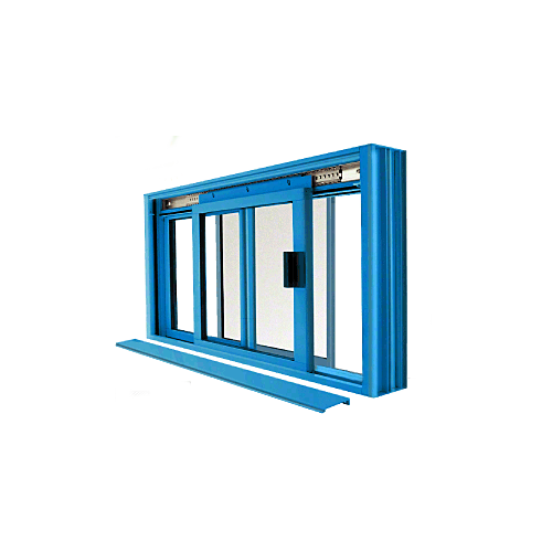 CRL DW2000P Custom Color Powder Painted DW Series Manual Deluxe Sliding Service Window OX or XO with Screen