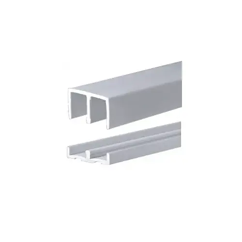 CRL EP13G Gray Plastic Track for 1/2" Sliding Panels