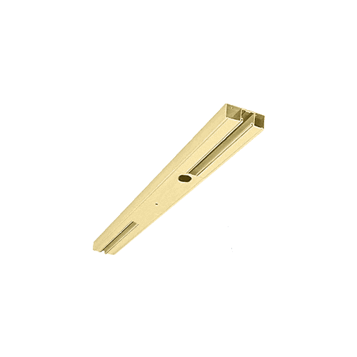 CRL DCH2SSBC Satin Brass Custom Length 4-1/2" Two Pocket Single Sided Door Header