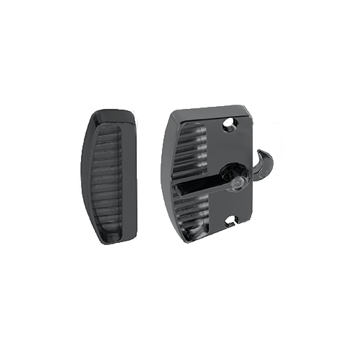 CRL A181BL Black Sliding Screen Door Latch and Pull with 23/8" Screw Holes