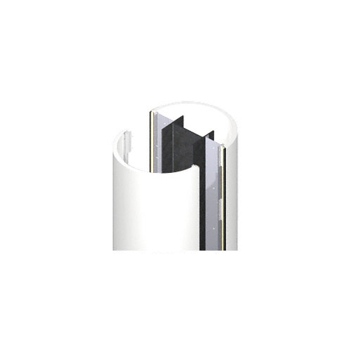 Custom Bone White Standard Series Round Column Covers Two Panels Opposing