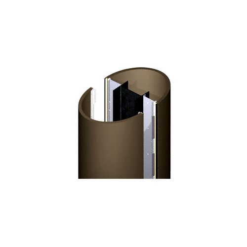 Custom Brushed Bronze Deluxe Series Elliptical Column Covers Four Panels Staggered