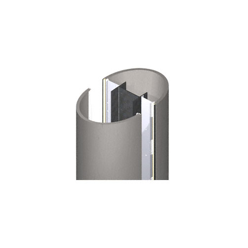 Custom Brushed Stainless Premier Series Elliptical Column Covers Four Panels Opposing