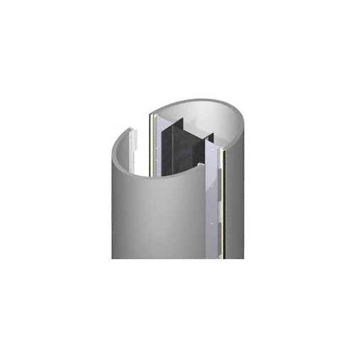 Custom Non-Directional Stainless Standard Series Elliptical Column Covers Four Panels Staggered