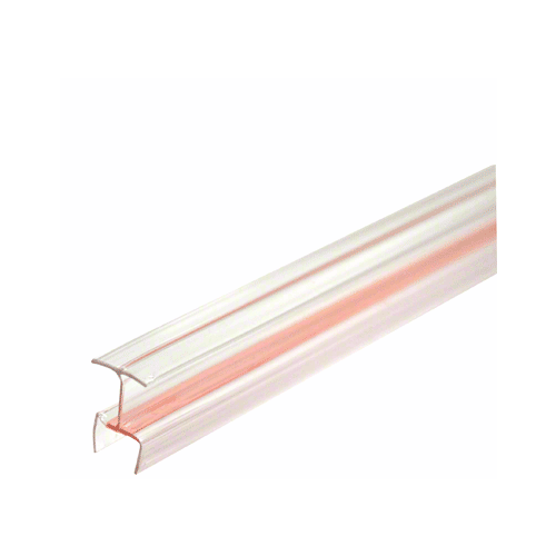 Clear Copolymer Strip for T-Joint Junctions Where 3 Glass Panels Meet - 12.8mm Laminated Glass 120" Length