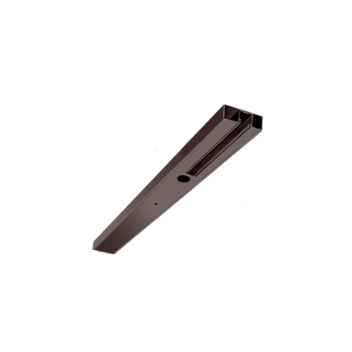 Black Bronze Anodized Custom Length 4-1/2" One Pocket Single Sided Door Header