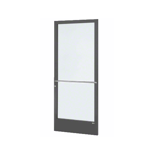 Black Anodized Custom Single Series 250 Narrow Stile Center Pivot Entrance Door for Overhead Concealed Door Closer
