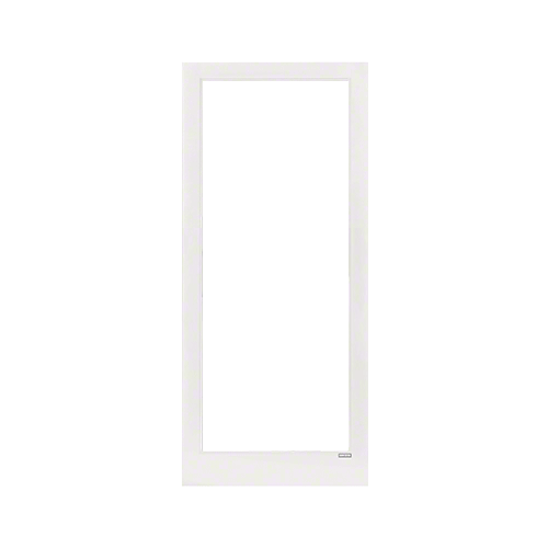 White KYNAR Paint Custom Blank Single Series 400T Thermal Medium Stile Offset Hung Entrance Door- No Prep