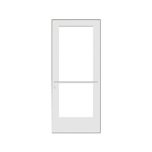 White KYNAR Paint Custom Single Series 550 Wide Stile Center Pivot Entrance Door for Overhead Concealed Door Closer