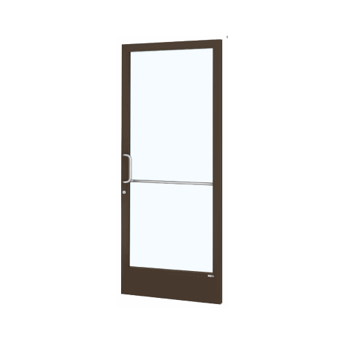 Bronze Black Anodized Custom Single Series 250 Narrow Stile Geared Hinge Entrance Door for Overhead Concealed Door Closer