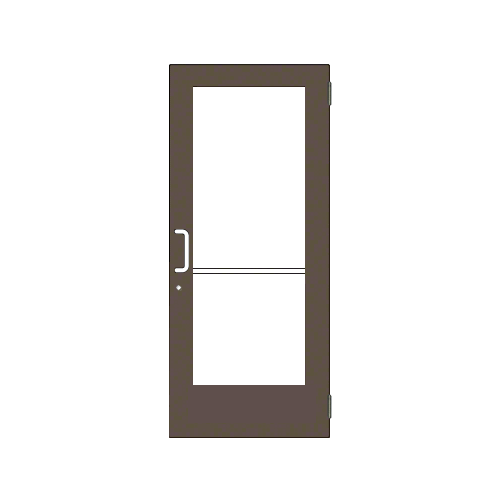 Bronze Black Anodized Custom Size Single Series 550 Wide Stile Butt Hinge Entrance Door ADA/Title 24