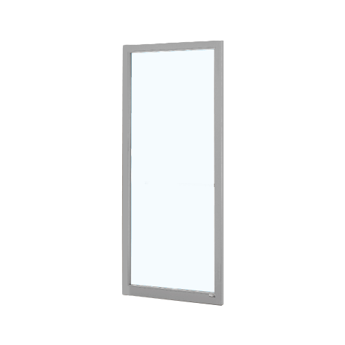 Clear Anodized Class 1 Custom Blank Single Series 250T Narrow Stile Offset Hung Thermal Entrance Door - No Prep