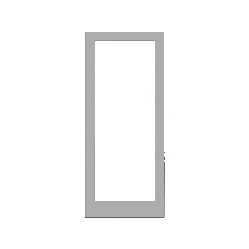 Clear Anodized Custom Single Blank Series 400 Medium Stile Offset Hung Entrance Door - No Prep