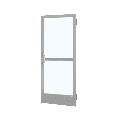 Clear Anodized Custom Single 36" x 84" Series 250 Narrow Stile Butt Hinge Entrance Door for OHCC