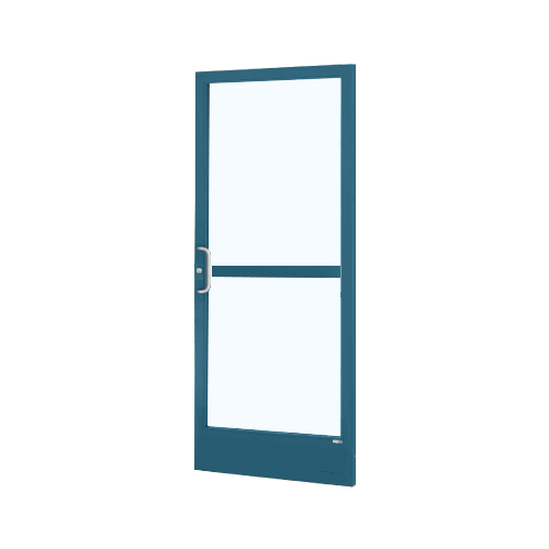 Custom KYNAR Paint Custom Single Series 250 Narrow Stile Center Pivot Entrance Door With Panic for Overhead Concealed Door Closer