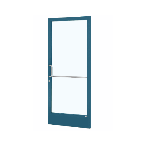 Custom KYNAR Paint Custom Single Series 250 Narrow Stile Geared Hinge Entrance Door for Surface Mount Door Closer