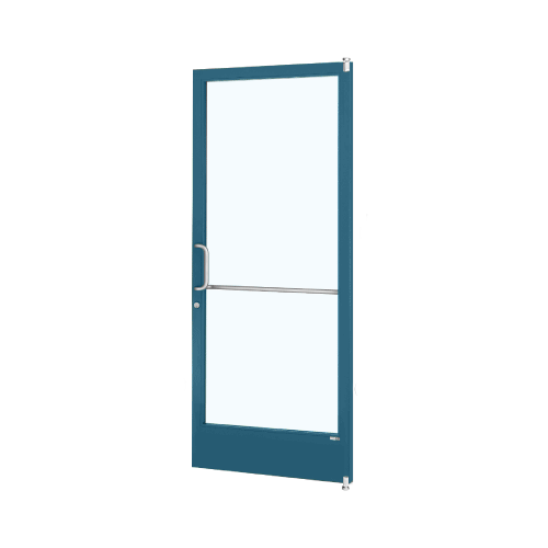 Custom KYNAR Paint Custom Size Single Series 250 Narrow Stile Offset Pivot Entrance Door for Overhead Concealed Door Closer