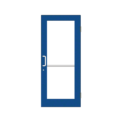 Custom KYNAR Paint Custom Size Single Series 550 Wide Stile Butt Hinge Entrance Door for Overhead Concealed Door Closer
